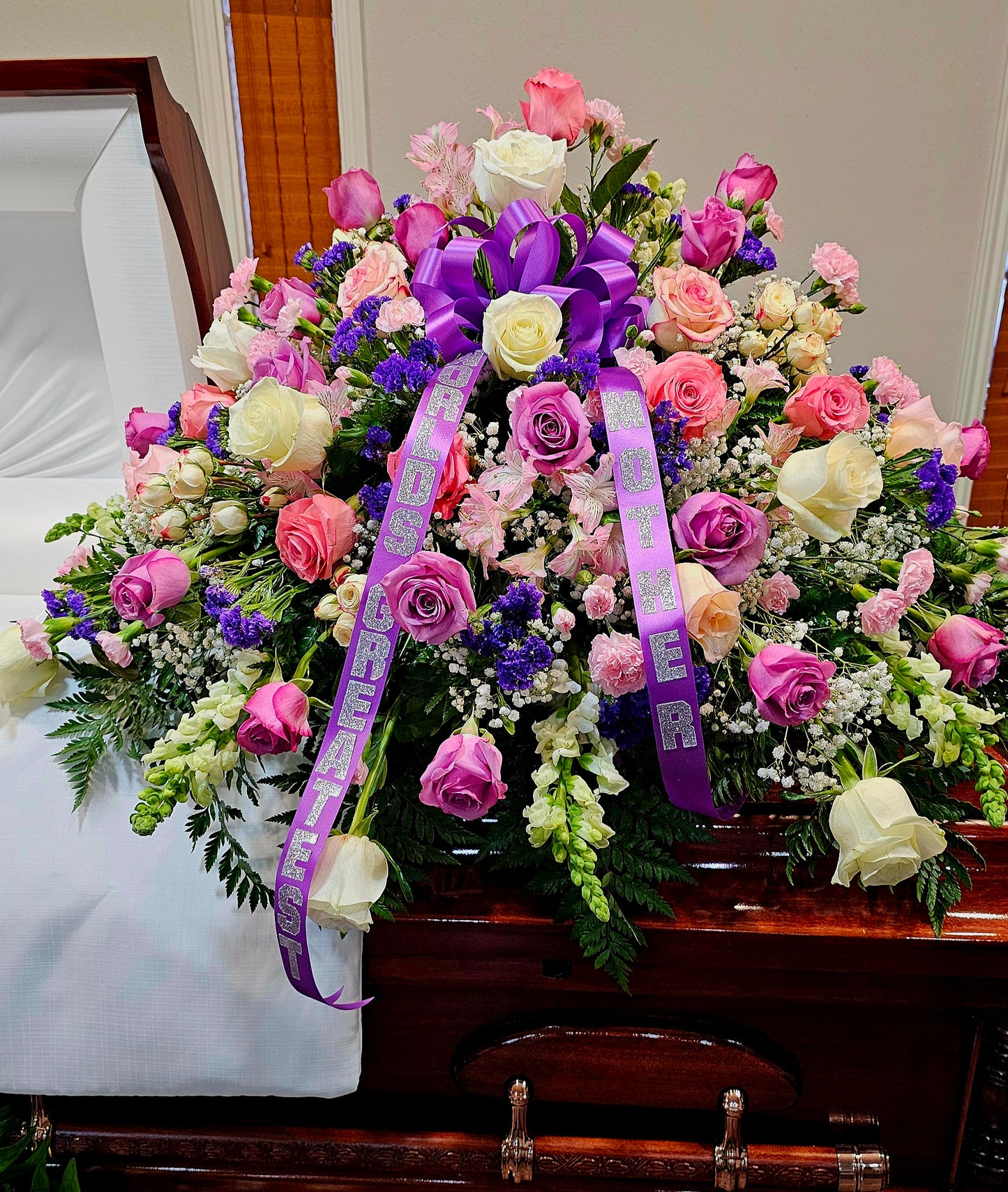 Casket floral arrangement