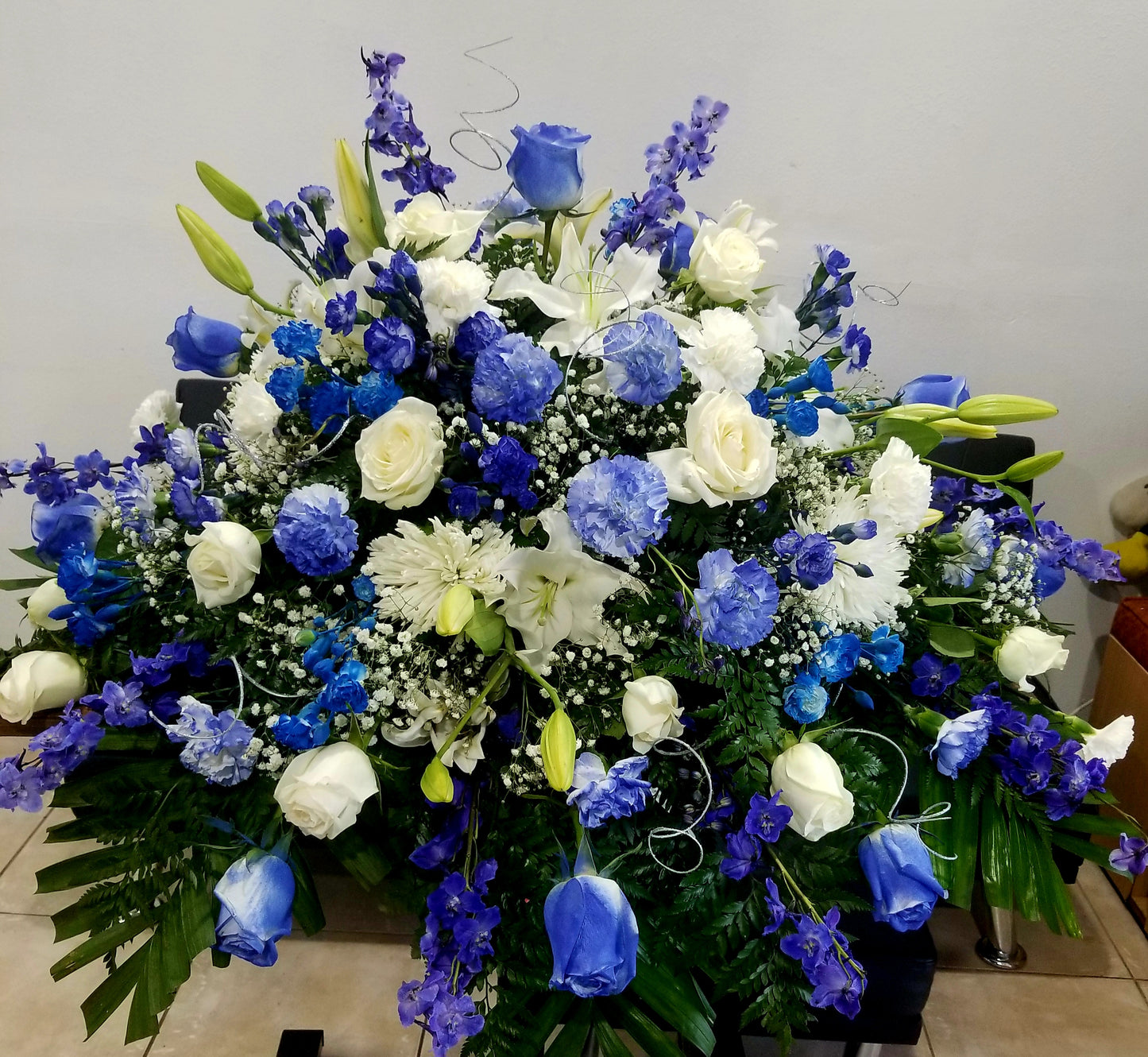 Casket floral arrangement