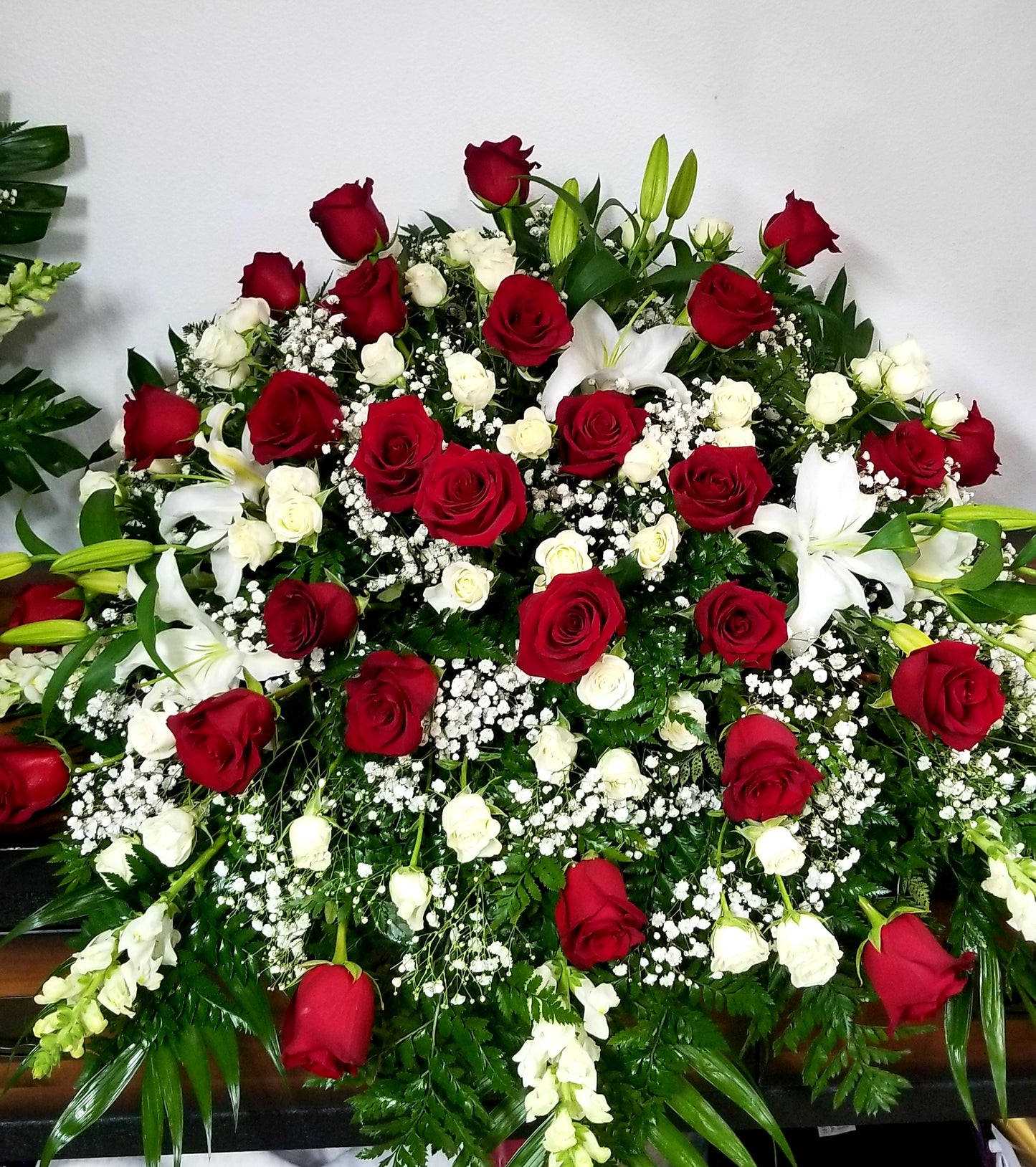 Casket floral arrangement