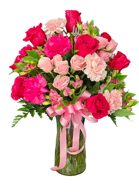 Blushing Love Boquet