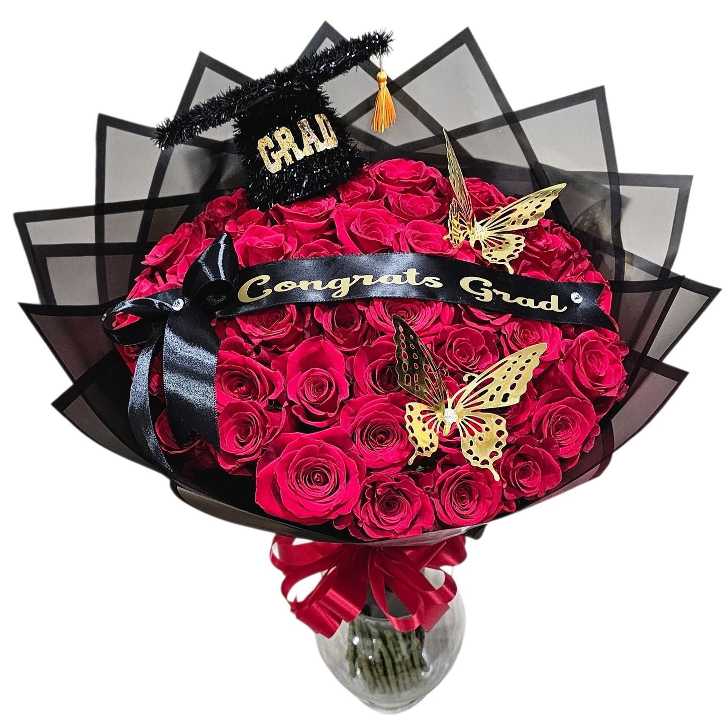 Congrats Grad Luxe Rose Bouquet