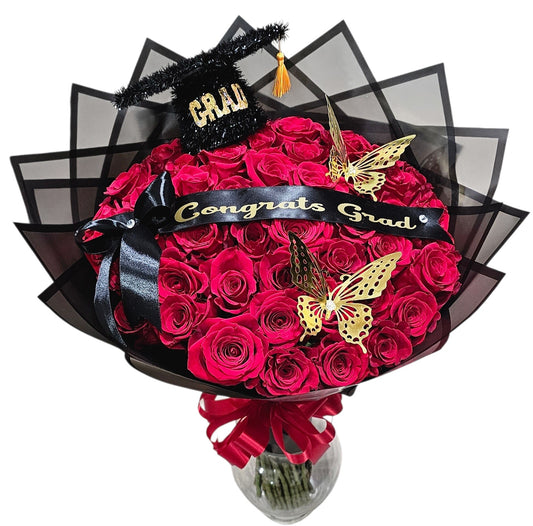 Congrats Grad Luxe Rose Bouquet