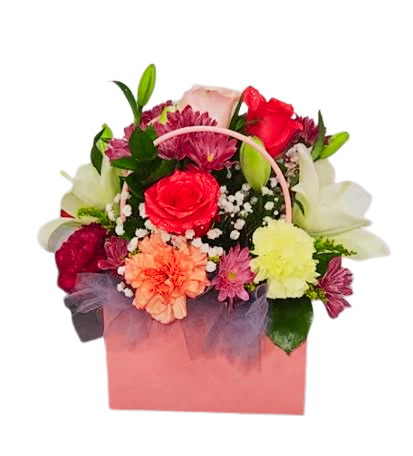 Blush Garden Purse Arrangement