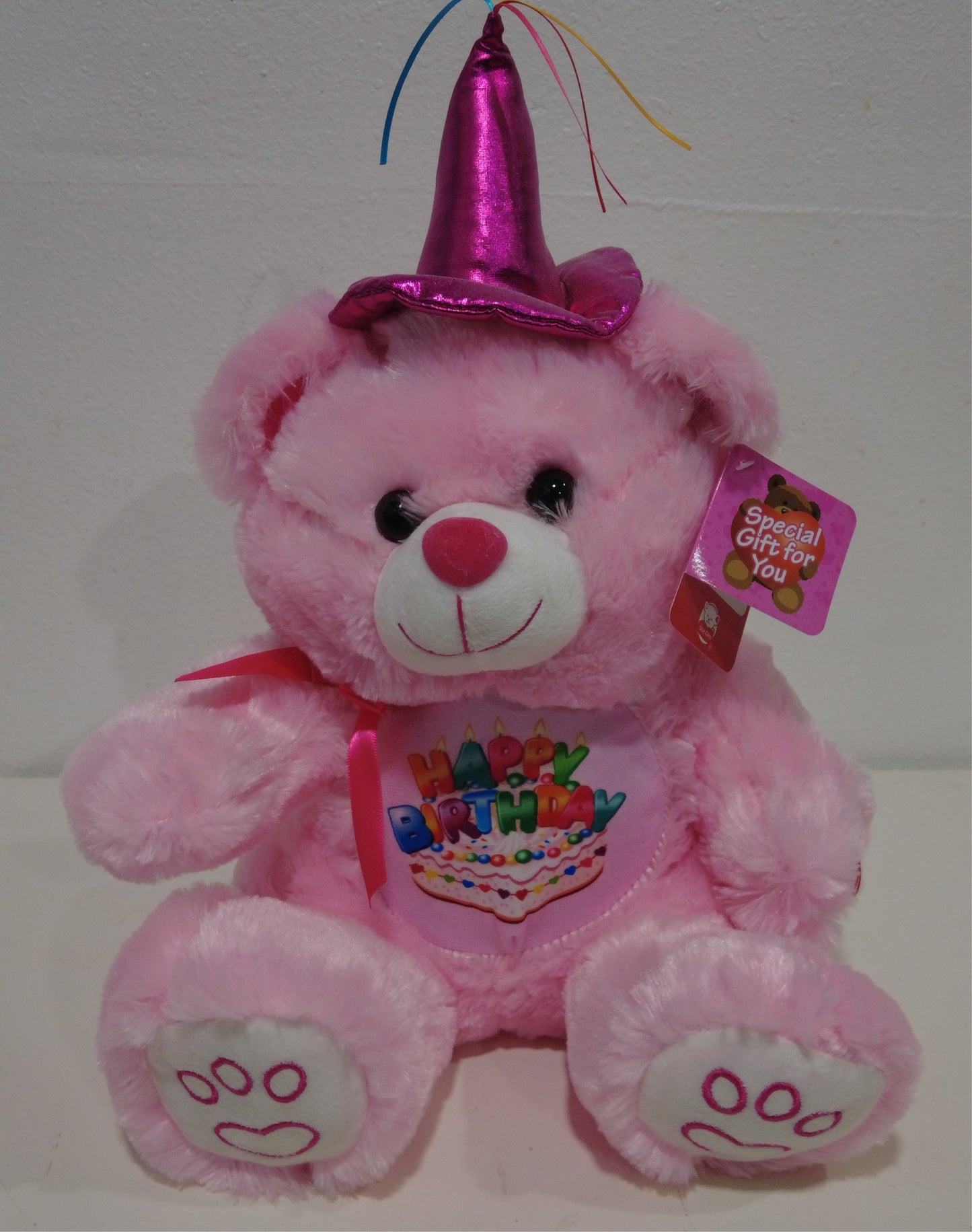 Pink birthday bear