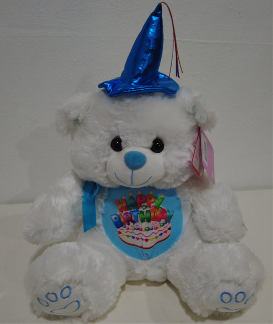 Blue birthday bear